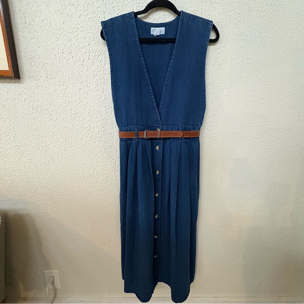 VINTAGE Lands End Vest Dress